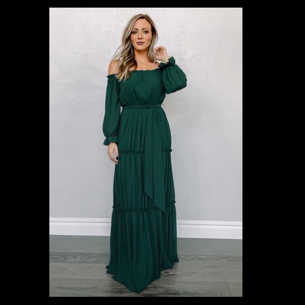 Baltic Born Isabel Hunter Green Maxi Dress